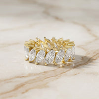 4.50CT Eternal Bloom Lab Grown Diamond Wedding Band Gold
