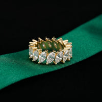 4.50CT Eternal Bloom Lab Grown Diamond Wedding Band Gold