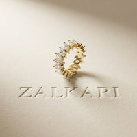 4.50CT Eternal Bloom Lab Grown Diamond Wedding Band Gold