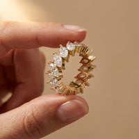 4.50CT Eternal Bloom Lab Grown Diamond Wedding Band Gold