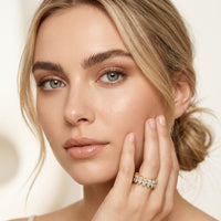4.50CT Eternal Bloom Lab Grown Diamond Wedding Band Gold