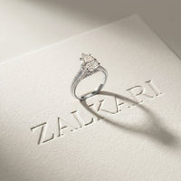 2.90 Ctw Pear Lab Grown Diamond Infinity Split Shank Ring White