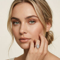2.90CTW Marquise Lab Grown Diamond Grace Split Shank Ring White