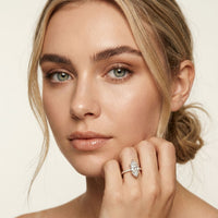 3.20 CTW Marquise Lab Grown Diamond Starlume Pave Ring Rose Gold