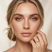 4.50CTW Round Lab Grown Diamond Elyndra Ring For Her Gold
