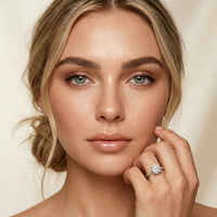 4.50CTW Round Lab Grown Diamond Elyndra Ring For Her White