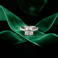 4.60CTW Cushion Lab Grown Diamond Seravelle Ring For Girls White