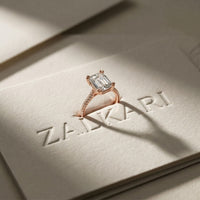 4.60CTW Emerald Lab Grown Diamond Velmira Ring For Girls Rose Gold