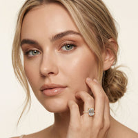 4.60CTW Emerald Lab Grown Diamond Velmira Ring For Girls Gold