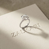 Lunavelle Engagement Ring 4.56CTW Round Lab Grown Diamond White