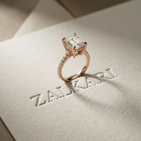 4.60CTW Radiant Lab Grown Diamond Evorique Ring For Women Rose Gold