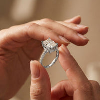 4.60CTW Radiant Lab Grown Diamond Evorique Ring For Women White