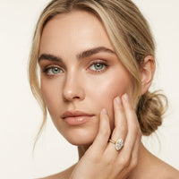2.25CTW Marquise Cut Pavé Accent Lab Grown Diamond Engagement Ring For Women Gold
