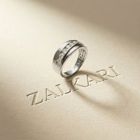 0.90CTW Unity Crest Lab Grown Diamond Ring For Men White