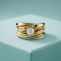 0.50CTW Noble Crest Lab Grown Diamond Ring For Men Gold