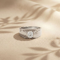 1CTW Titan Solitaire Lab Grown Diamond Ring For Men White