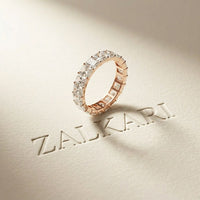 4.90CTW Radiant Cut Lab Grown Diamond Eternity Band For Men Rose Gold