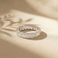 4.90CTW Radiant Cut Lab Grown Diamond Eternity Band For Men White