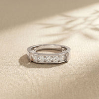 0.55 CTW Round Arcadia Lab Grown Diamond Band Ring For Men White