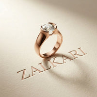 1.5CTW Round Sovereign Solitaire Lab Grown Diamond Ring For Men Rose Gold