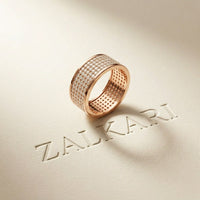 1.85CTW Round Pavé Lab Grown Diamond Band Ring For Men Rose Gold
