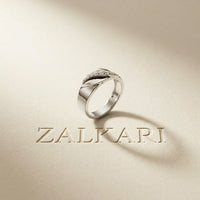 0.15CTW Round Twisted Pavé Lab Grown Diamond Band Ring For Men White