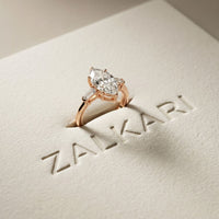 Marquise Lab Grown Diamond Evanthe Three Stone Ring 3.30ctw