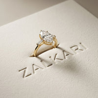 Marquise Lab Grown Diamond Evanthe Three Stone Ring 3.30ctw