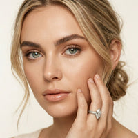 2.25CTW Marquise Antique Inspired Lab Grown Diamond Ring For Women White