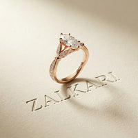 1.80CTW Marquise Vintage Botanical Lab Grown Diamond Ring For Women Rose Gold