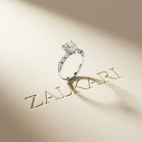 2.35CTW Pear Cut Elegant Side Stone Lab Grown Diamond Ring For Women White