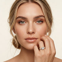 Cushion Lab Grown Diamond Arista Three Stone Ring For Her