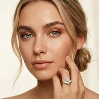 1.30CTW Pearlune Lab Grown Diamond Three Stone Ring For Her