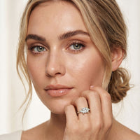 1.30CTW Prinvera Lab Grown Diamond Three Stone Ring For Her