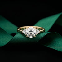 1CTW Orlisse Lab Grown Diamond Three Stone Ring For Her