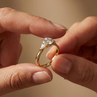 1CTW Orlisse Lab Grown Diamond Three Stone Ring For Her