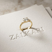 1CTW Orlisse Lab Grown Diamond Three Stone Ring For Her