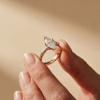 1.50CTW Marquise Crest Lab Grown Diamond Ring For Her