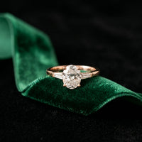1.50CTW Elowen Oval Grace Lab Grown Diamond Ring For Her