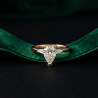 1.40CTW Valora Pear Poise Lab Grown Diamond Ring For Her