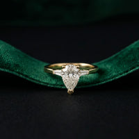 1.40CTW Valora Pear Poise Lab Grown Diamond Ring For Her