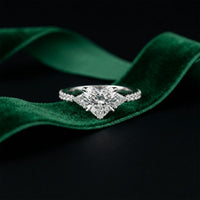 2CTW Heart Lab Grown Diamond Three Stone Virelle Ring
