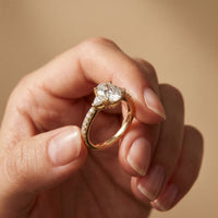 2CTW Elaria Oval Grace Lab Grown Diamond Three Stone Ring