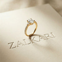 2CTW Elaria Oval Grace Lab Grown Diamond Three Stone Ring