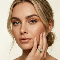 2CTW Radiant Lab Grown Diamond Three Stone Lunessa Ring
