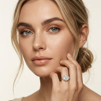 1.70CTW Emerald Westbridge Lab Grown Diamond Three Stone Ring