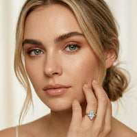 1.70CTW Marquise Marquette Lab Grown Diamond Three Stone Ring