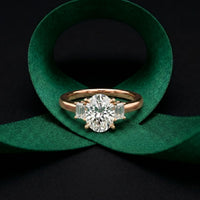 1.70CTW Oval Hartwell Lab Grown Diamond Three Stone Ring For Her