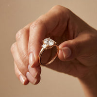 1.70CTW Oval Hartwell Lab Grown Diamond Three Stone Ring For Her
