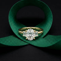 1.70CTW Oval Hartwell Lab Grown Diamond Three Stone Ring For Her